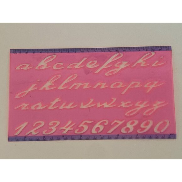 Scrapbook Alphabet Number 0-9 Stencil Upper Lower Christmas Stencil Church Stick - Picture 3 of 7